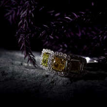 画像をギャラリービューアに読み込む, PT900ファンシーカラーダイヤモンドリング ¥1,815,000
