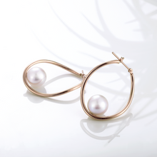 画像をギャラリービューアに読み込む, K18アコヤ本真珠ピアス(8.5㎜)