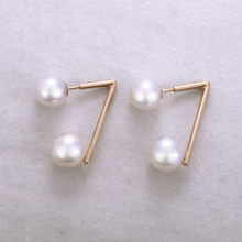 画像をギャラリービューアに読み込む, K18アコヤ本真珠ピアス(7.5㎜~8.0㎜)