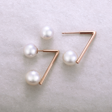 画像をギャラリービューアに読み込む, K18アコヤ本真珠ピアス(7.5㎜~8.0㎜)