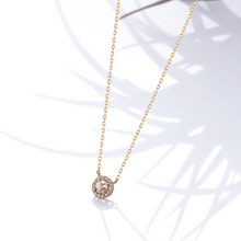画像をギャラリービューアに読み込む, K18ローズカットダイヤモンドプチネックレス