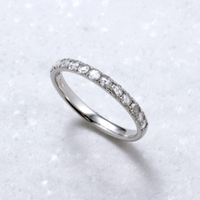 画像をギャラリービューアに読み込む, PT900ダイヤモンドリング(ローズカット)0.3ct