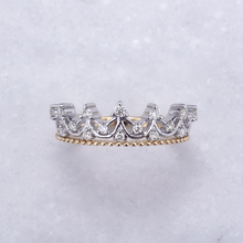 画像をギャラリービューアに読み込む, K18WG/YGダイヤモンドリング