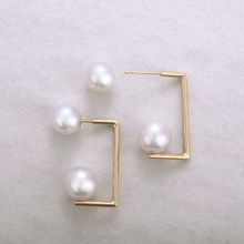 画像をギャラリービューアに読み込む, K18アコヤ本真珠ピアス(7.5㎜~8.0㎜)