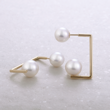 画像をギャラリービューアに読み込む, K18アコヤ本真珠ピアス(7.5㎜~8.0㎜)