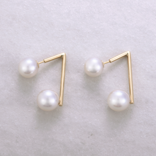 画像をギャラリービューアに読み込む, K18アコヤ本真珠ピアス(7.5㎜~8.0㎜)