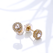 画像をギャラリービューアに読み込む, K18ローズカットダイヤモンドピアス