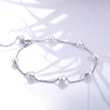 画像をギャラリービューアに読み込む, K18WGアコヤ本真珠ブレスレット(3.0㎜)