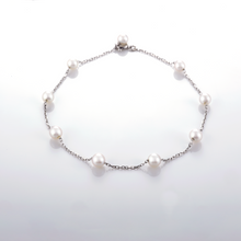画像をギャラリービューアに読み込む, K18WGアコヤ本真珠ブレスレット(3.0㎜)