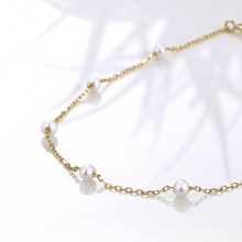 画像をギャラリービューアに読み込む, K18淡水パールブレスレット(3.0㎜)