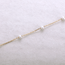 画像をギャラリービューアに読み込む, K18淡水パールブレスレット(3.0㎜)