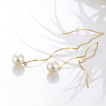 画像をギャラリービューアに読み込む, K18アコヤ本真珠ピアス(8.0㎜)